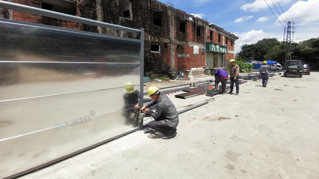 鍍鋅板鋼結構圍擋C款 深圳市光明區項目工程圍擋-鋼圍擋-深圳市大通建材有限公司圍擋生產廠家